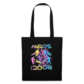 Génial depuis 2008. Agilité, Dressage de chiens - Sac en tissu - noir - Devant