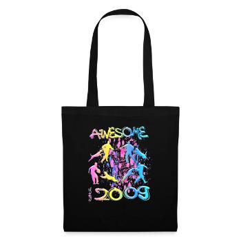 Génial depuis 2009. Agilité, Dressage de chiens - Sac en tissu - noir - Devant