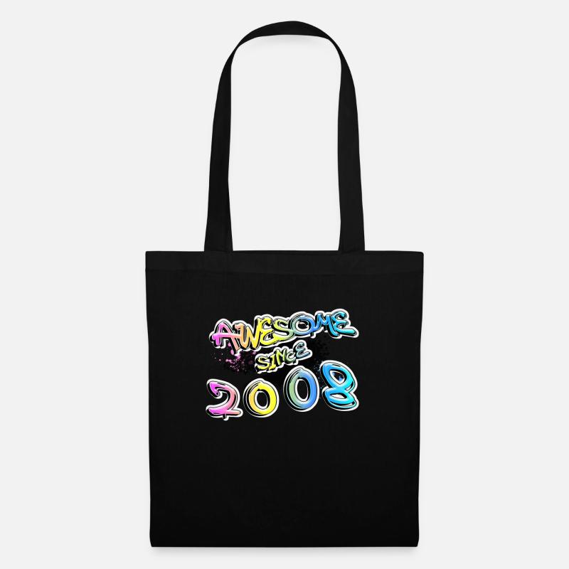 Awesome since 2008 - Tote Bag - black