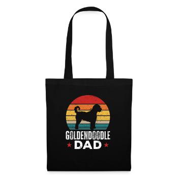 Goldendoodle Doodle Chien - Sac en tissu - noir - Devant