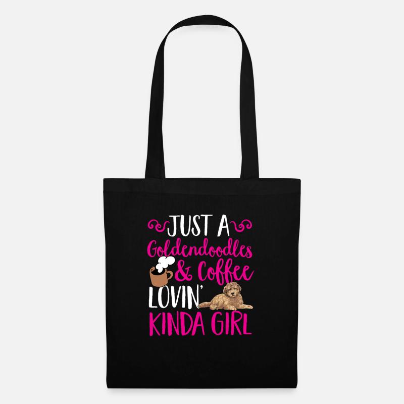 Goldendoodle Doodle Chien - Sac en tissu - noir
