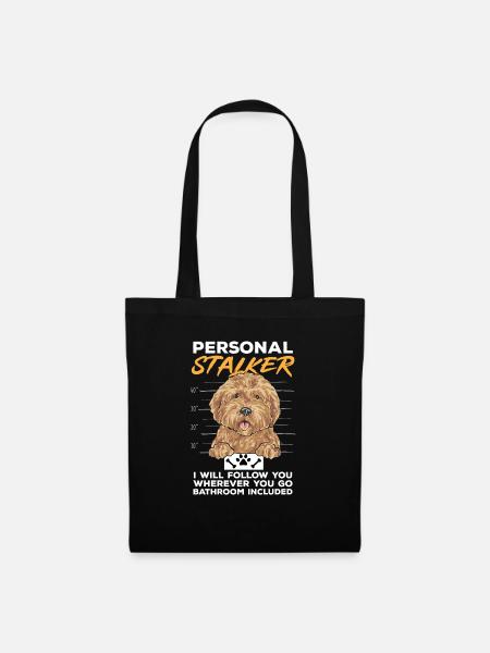 Goldendoodle Doodle Hund - Stoffbeutel - Schwarz