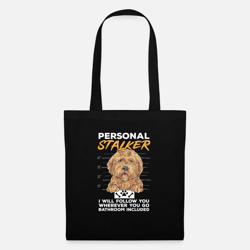 Goldendoodle Doodle Hund - Stoffbeutel - Schwarz