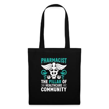 Pharmacien autorisé Technicien en pharmacie Vie - Sac en tissu - noir - Devant
