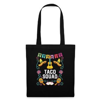 Taco Squad Taco Eater Mexican Food Foodie Mexico - Stoffbeutel - Schwarz - Vorne