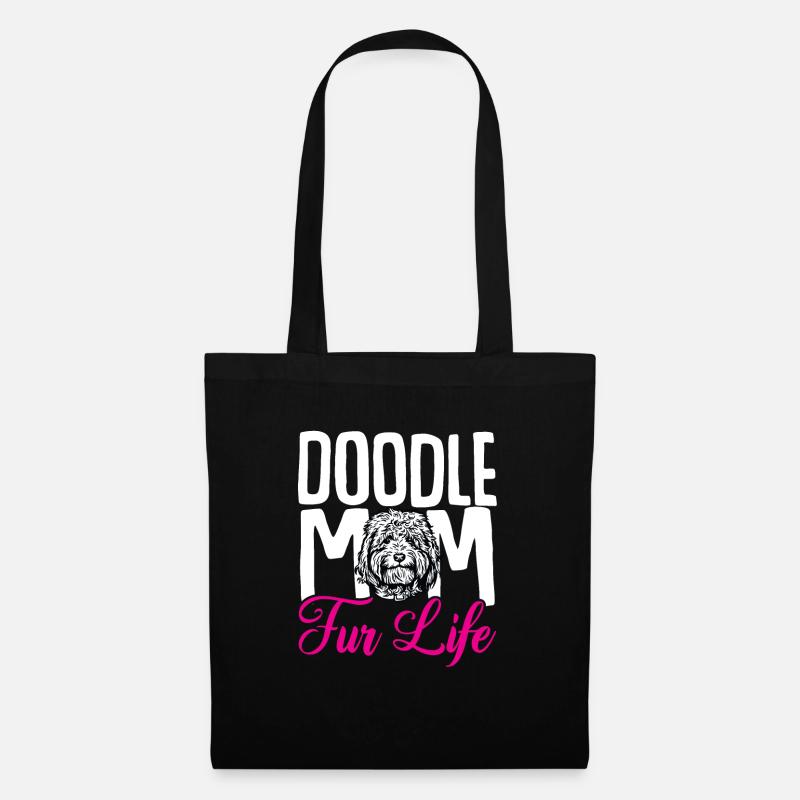 Goldendoodle Doodle Hund - Stoffbeutel - Schwarz