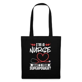 Infirmière Médecine infirmière - Sac en tissu - noir - Devant