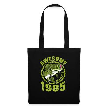 Awesome since 1995. Angel, Angler's Birthday - Tote Bag - black - Front