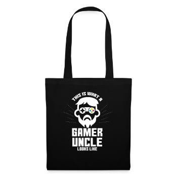 This Is What A Gamer Uncle Looks Like - Tote Bag - black - Front