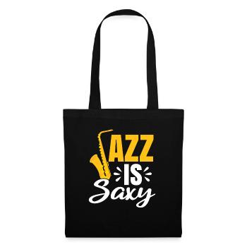 Jazz Is Saxy Saxophone Saxophoniste Musicien - Sac en tissu - noir - Devant