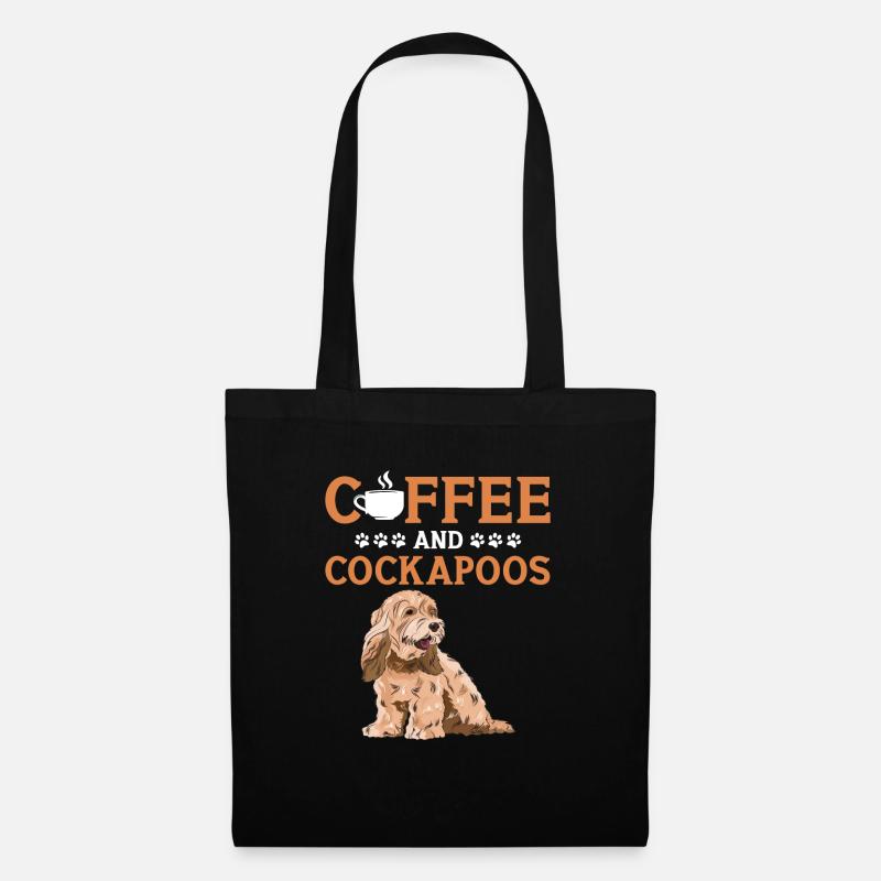 Cockapoo Hund - Stoffbeutel - Schwarz