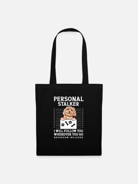 Cockapoo Hund - Stoffbeutel - Schwarz