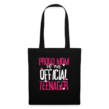 Fière maman d’un adolescent officiel pour ses 13 ans - Sac en tissu - noir - Devant