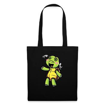 Sea Turtle Emoticon Turtle Lovers - Tote Bag - black - Front