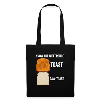 Know The Difference Toast Toast Breakfast lover - Tote Bag - black - Front