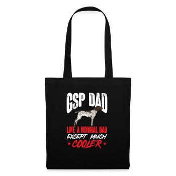 German Shorthair GSP Dog - Tote Bag - black - Front