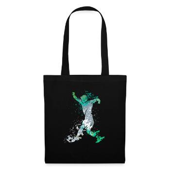 Splash Art Soccer Player - Tote Bag - black - Front