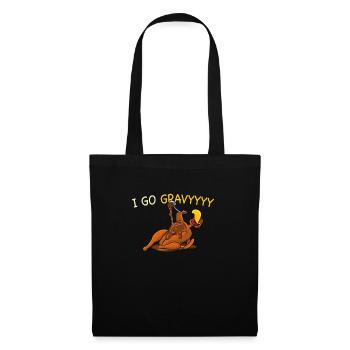 Thanksgiving I Go Gravy Thankful Turkey - Tote Bag - black - Front