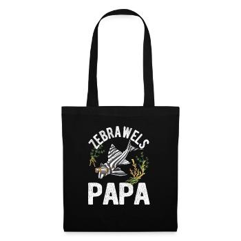 Zebrawels Papa Hypancistrus Fisch Fischhalter - Stoffbeutel - Schwarz - Vorne