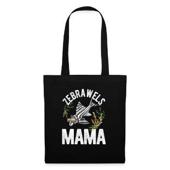 Zebrawels Mama Hypancistrus Fisch Fischhalter - Stoffbeutel - Schwarz - Vorne