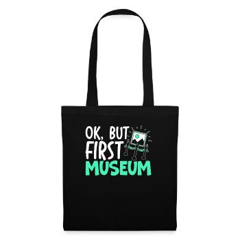 Ok mais premier amateur de musée conservateur de musée - Sac en tissu - noir - Devant