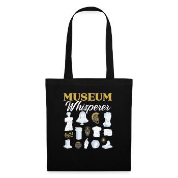 Museum Whisperer Museum Lover Museum Kurator - Stoffbeutel - Schwarz - Vorne