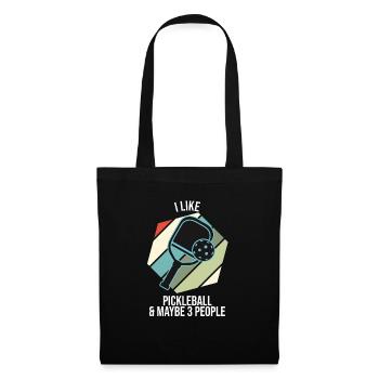I Like Pickleball And Maybe 3 People - Tote Bag - black - Front