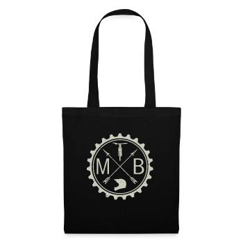 Mountain bike logo - Tote Bag - black - Front