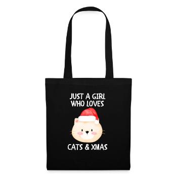 Merry Christmas Funny Christmas Shirt - Tote Bag - black - Front