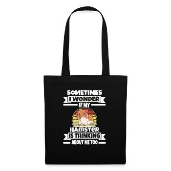 I'd Rather Be With My Hamster - Tote Bag - black - Front