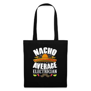 Cinco de Mayo Nacho Average Elektriker Mexikanisch - Stoffbeutel - Schwarz - Vorne
