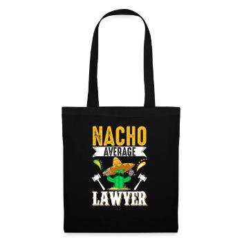 Cinco de Mayo Nacho Durchschnittlicher Anwalt Rech - Stoffbeutel - Schwarz - Vorne