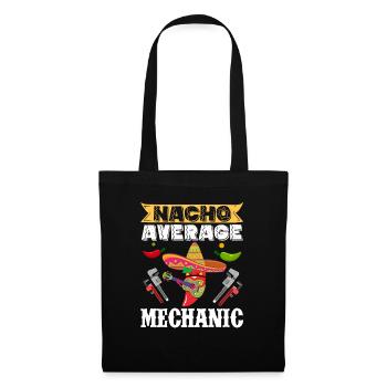 Cinco de Mayo Nacho Durchschnittlicher Mechaniker - Stoffbeutel - Schwarz - Vorne