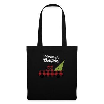 Joyeux Noël Drôle de Chemise de Noël - Sac en tissu - noir - Devant
