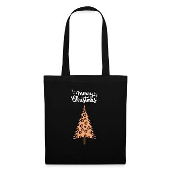 Joyeux Noël Drôle de Chemise de Noël - Sac en tissu - noir - Devant