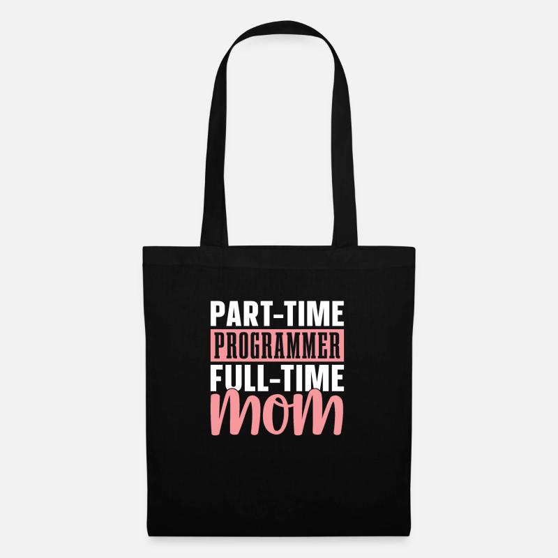Développeur Coder Programmeur Mama - Sac en tissu - noir
