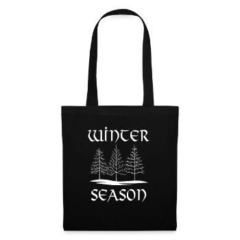 Cozy Winter Season Snow Trees Hiking Landscape - Tote Bag - black - Front