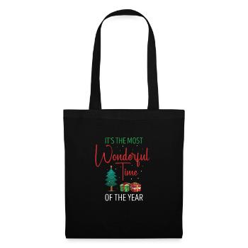 La période la plus merveilleuse de l’année Couples de Noël - Sac en tissu - noir - Devant