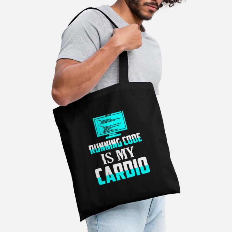 Running Code Is My Cardio Coding Software Stoffbeutel