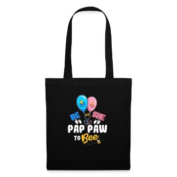 He or She Pap Paw To Bee Best Grandpa Ever Gramps - Tote Bag - black - Front