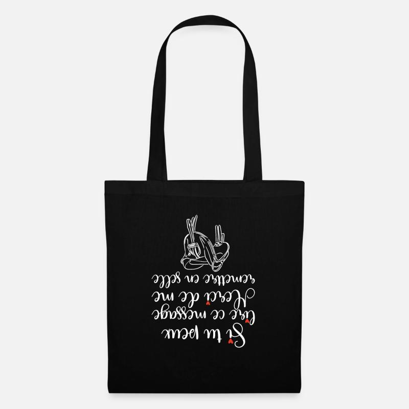 Cavalière Chute de Cheval Équitation - Sac en tissu - noir