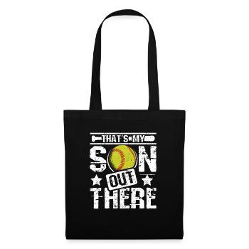 C’est mon fils là-bas qui joue au softball - Sac en tissu - noir - Devant