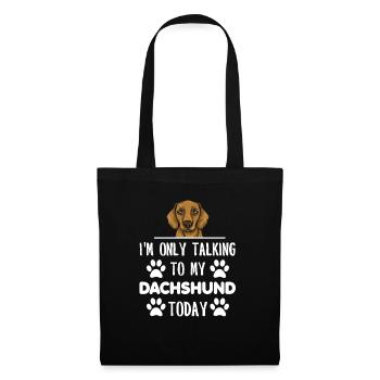 Teckel Cadeau Dixie Viennese Doxie Teckel - Sac en tissu - noir - Devant