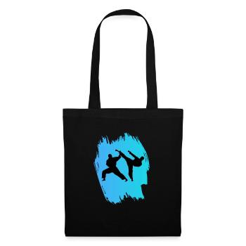 Karaté - Sac en tissu - noir - Devant