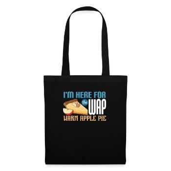 Tarte aux pommes - Sac en tissu - noir - Devant