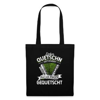 Steirische Harmonika Quetschn Ziachorgel - Stoffbeutel - Schwarz - Vorne