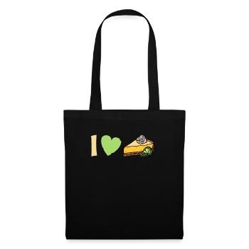 Funny I Love Lemon Cake Design - Tote Bag - black - Front