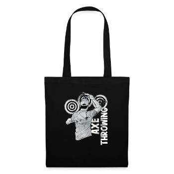 Lancer une hache - Sac en tissu - noir - Devant