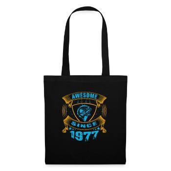 Awesome since 1977. Angel, Angler's Birthday - Tote Bag - black - Front