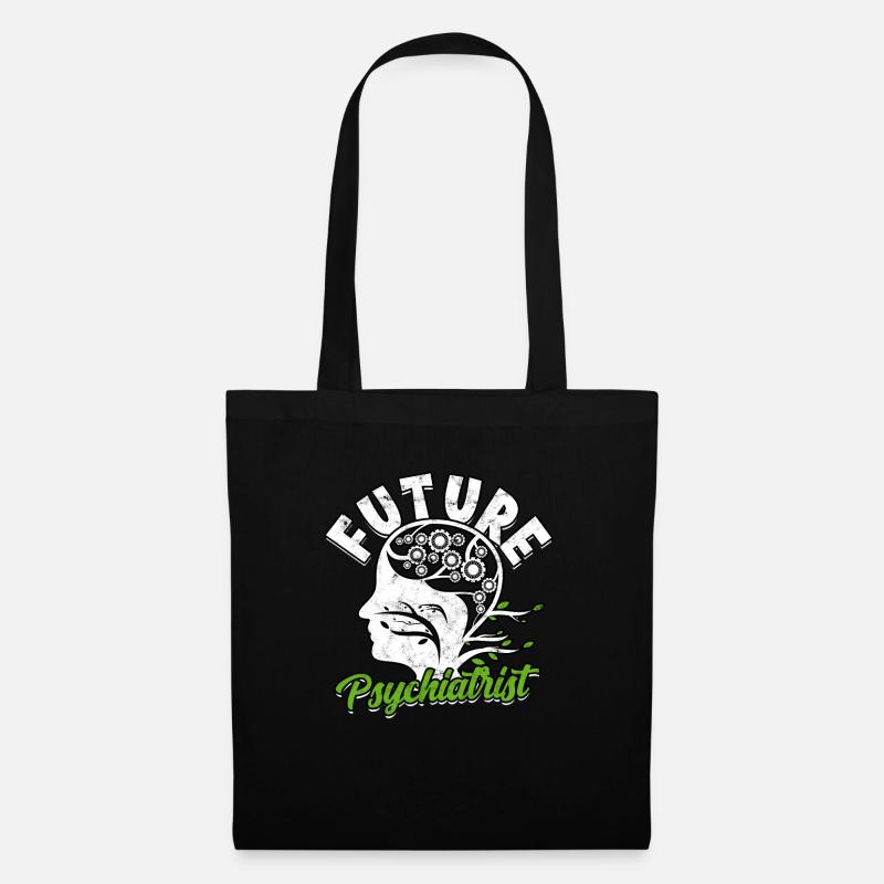 psychiater geschenk therapie geschenkidee psycholo - Stoffbeutel - Schwarz